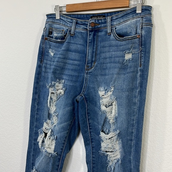 Judy Blue Light Wash High Waist Boyfriend Fit size 5/27 - Picture 3 of 13